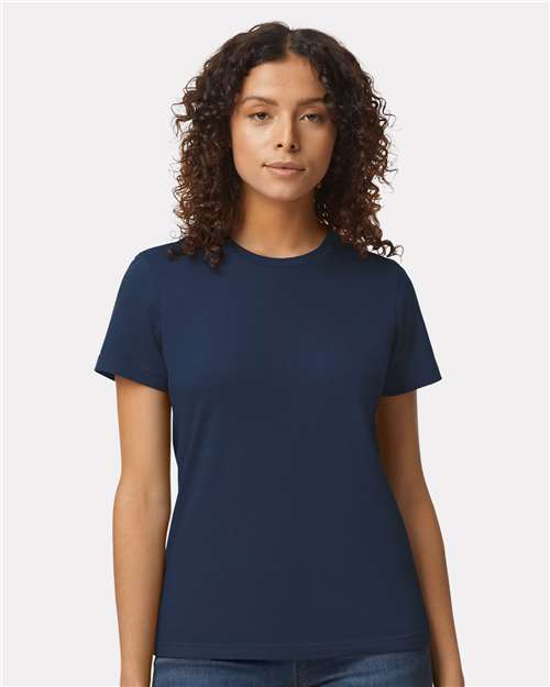 Navy Softstyle® Women's Midweight T-Shirt - 65000L