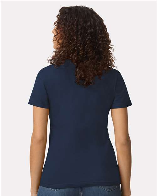 Navy Softstyle® Women's Midweight T-Shirt - 65000L