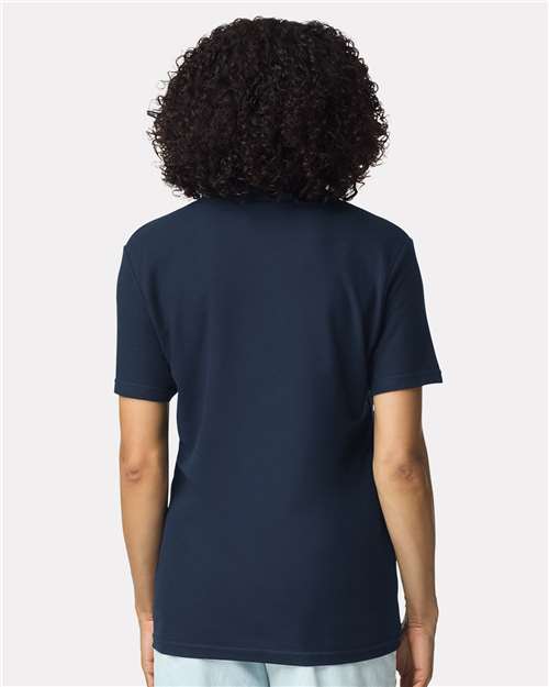 Navy Softstyle® Women's Pique Polo - 64800L