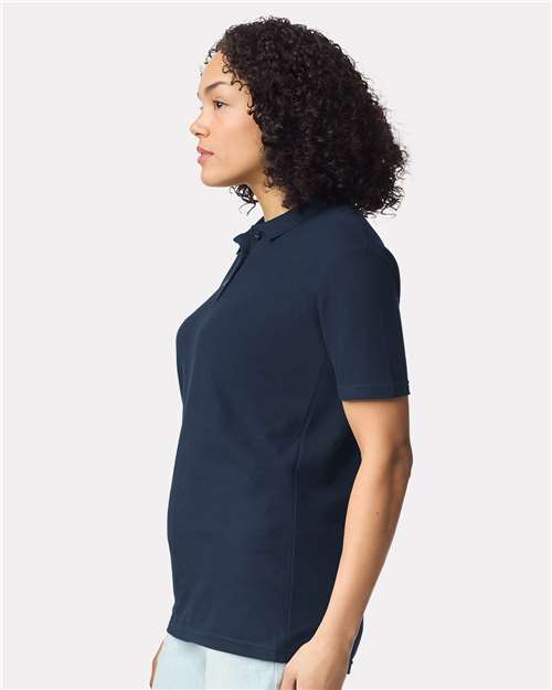 Navy Softstyle® Women's Pique Polo - 64800L