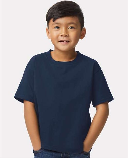 Navy Softstyle® Youth Midweight T-Shirt - 65000B