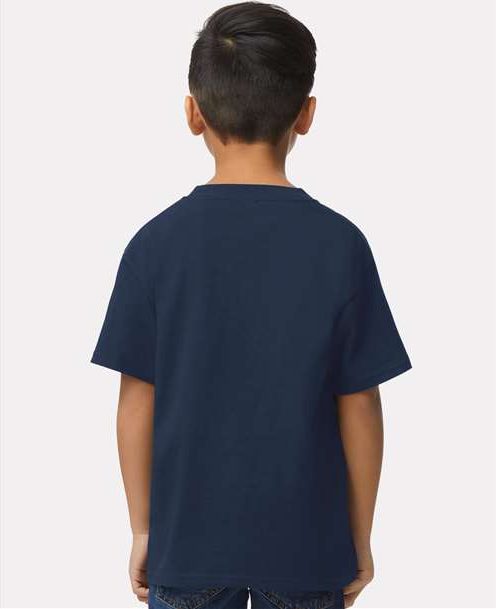 Navy Softstyle® Youth Midweight T-Shirt - 65000B