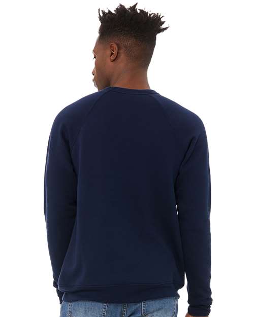 Navy Sponge Fleece Raglan Crewneck Sweatshirt - 3901