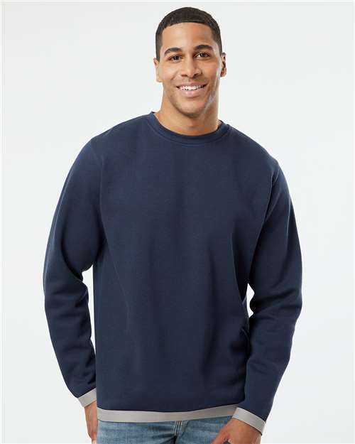 Navy/ Titanium The Statement Fleece Crewneck Sweatshirt - 6789