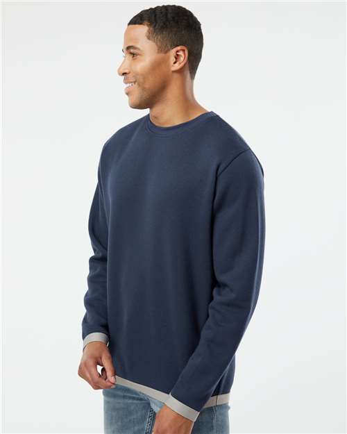 Navy/ Titanium The Statement Fleece Crewneck Sweatshirt - 6789