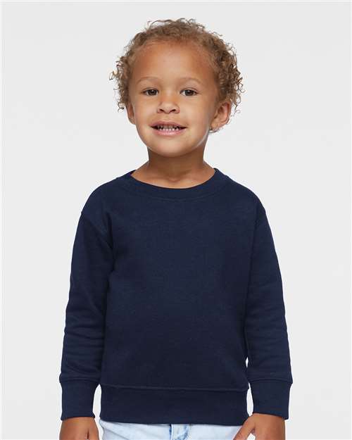 Navy Toddler Fleece Crewneck Sweatshirt - 3317