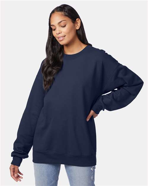 Navy Ultimate Cotton® Crewneck Sweatshirt - F260