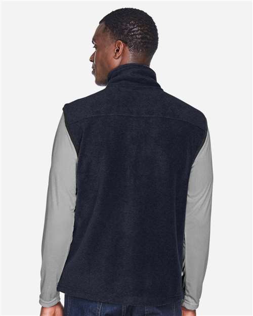Navy Unisex Fleece Full-Zip Vest - M985