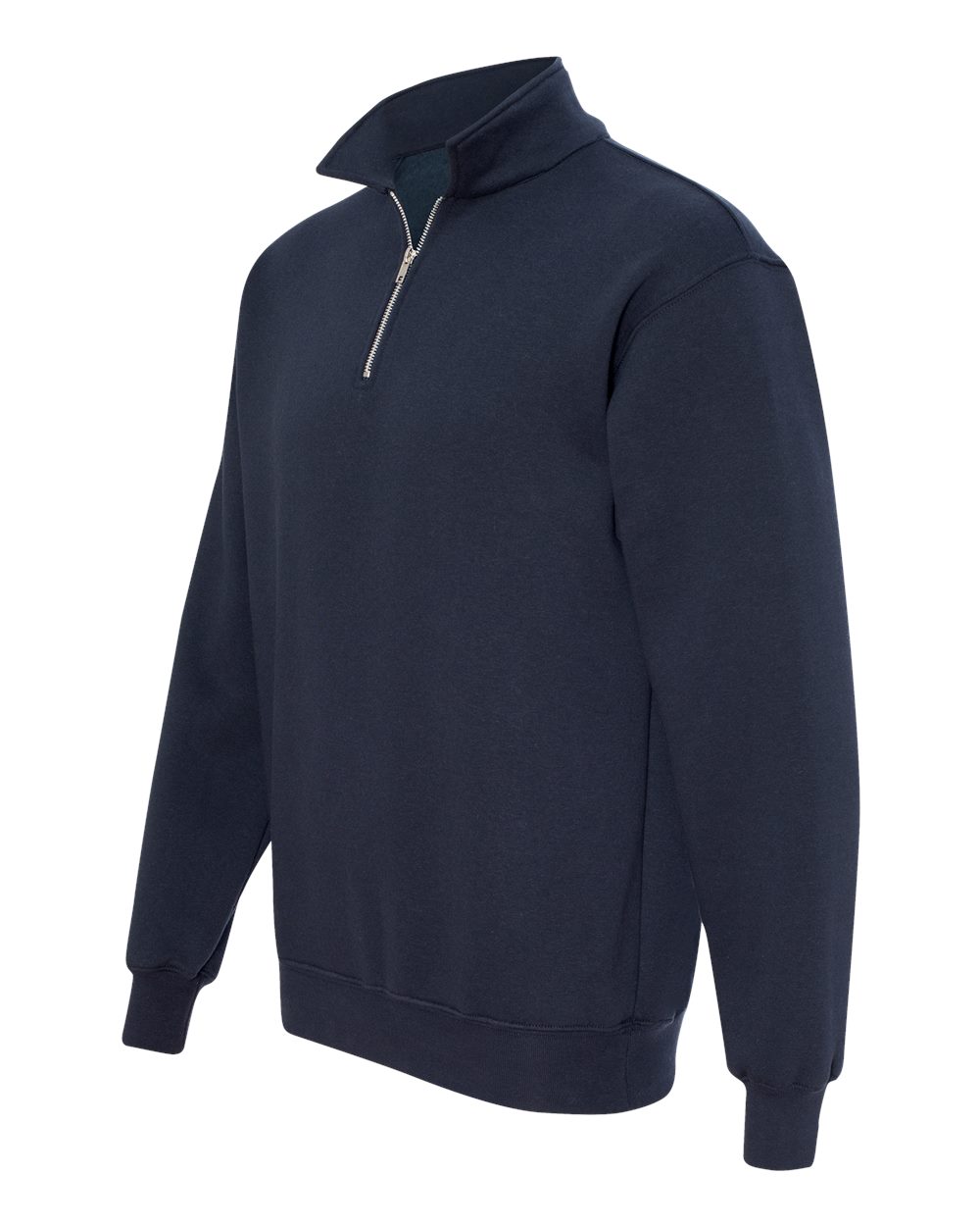 Navy USA-Made Quarter-Zip Pullover Sweatshirt - 920