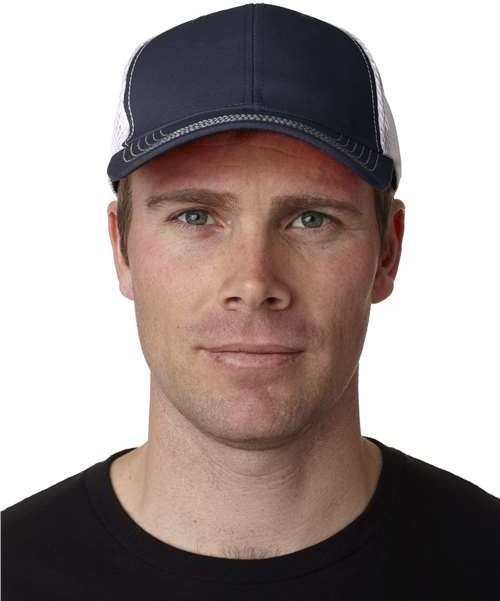 Navy/ White Fairway Cap - FA102