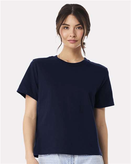Navy Women's 6 oz Heavyweight Tee - 6110