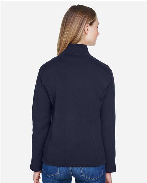 Navy Women's Bristol Full-Zip Sweater Fleece Jacket - DG793W
