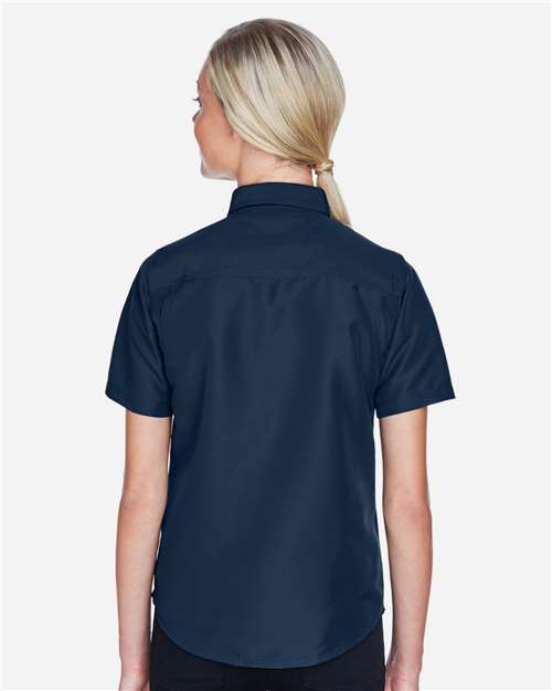 Navy Women's Key West Short Sleeve Performance Staff Shirt - M580W