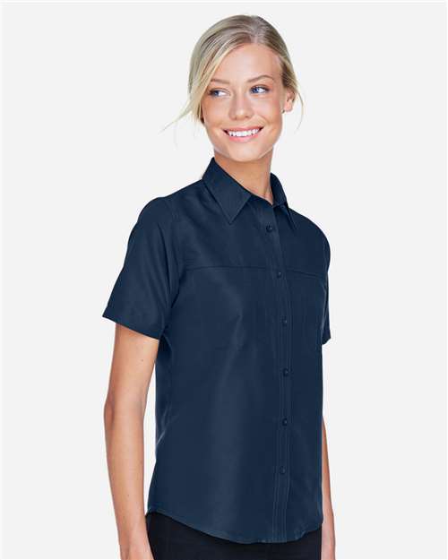 Navy Women's Key West Short Sleeve Performance Staff Shirt - M580W