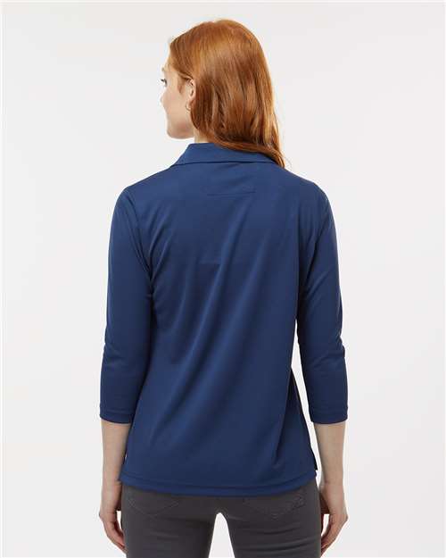 Navy Women's Lady Palm Three-Quarter Sleeve Polo - 120