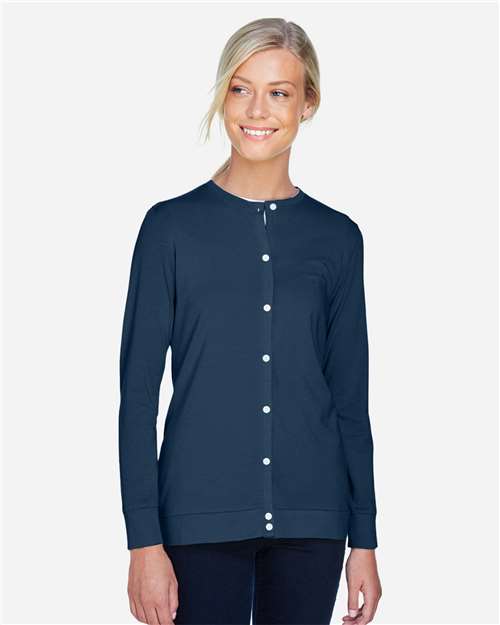 Navy Women's Perfect Fit™ Ribbon Cardigan - DP181W