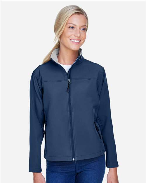 Navy Women's Soft Shell Jacket - D995W