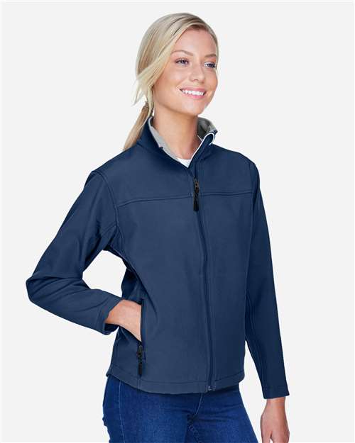 Navy Women's Soft Shell Jacket - D995W