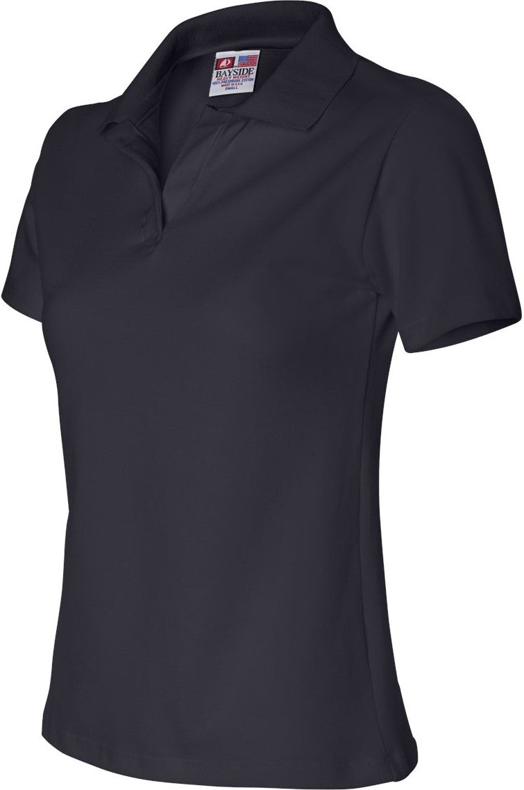 Navy Women's USA-Made V-Neck Polo - 1050