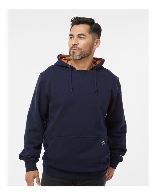 Navy Woodland Fleece Hooded Pullover - 7035