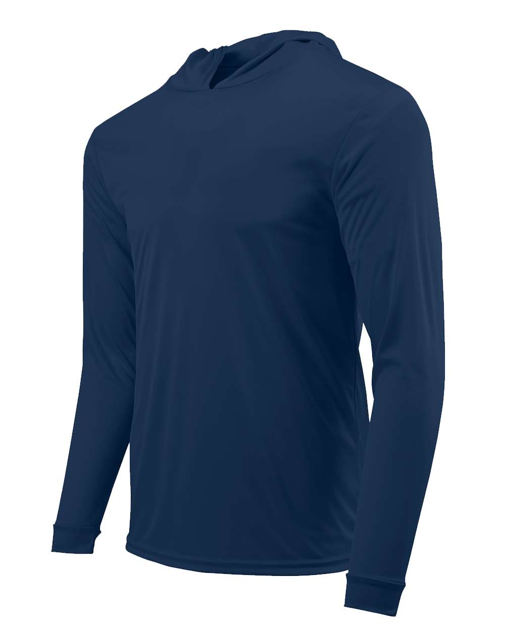 Navy Youth Bahama Performance Hooded Long Sleeve T-Shirt - 221Y