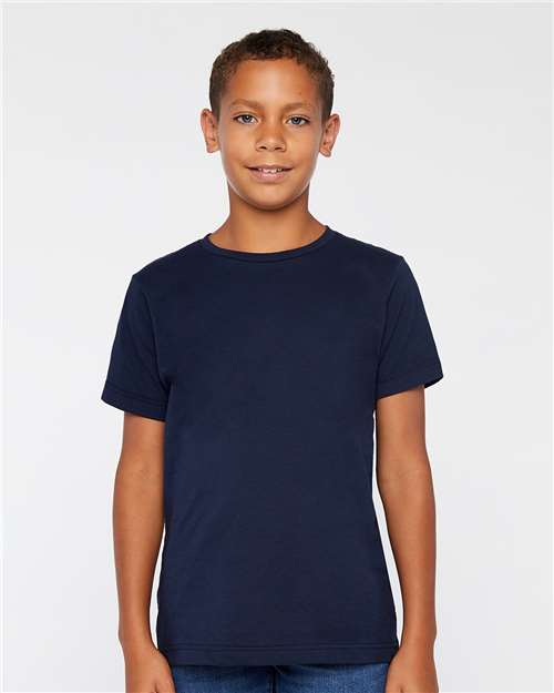 Navy Youth Fine Jersey Tee - 6101