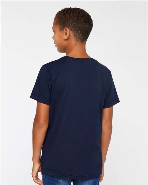 Navy Youth Fine Jersey Tee - 6101