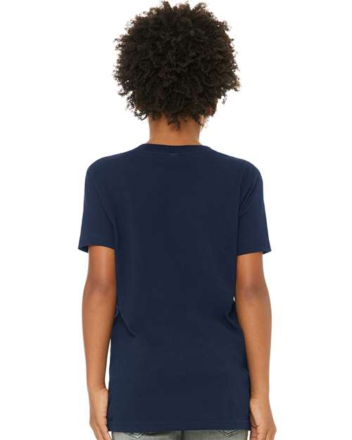Navy Youth Jersey Tee - 3001Y