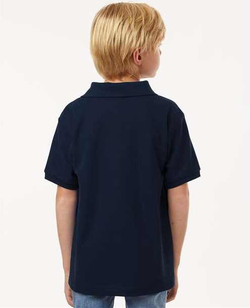 Navy Youth Pique Polo - 62800Y