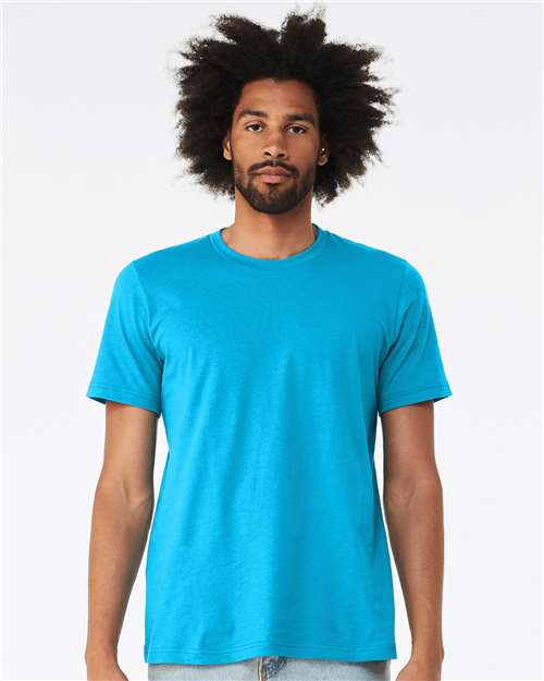 Neon Blue CVC Jersey Tee - 3001CVC