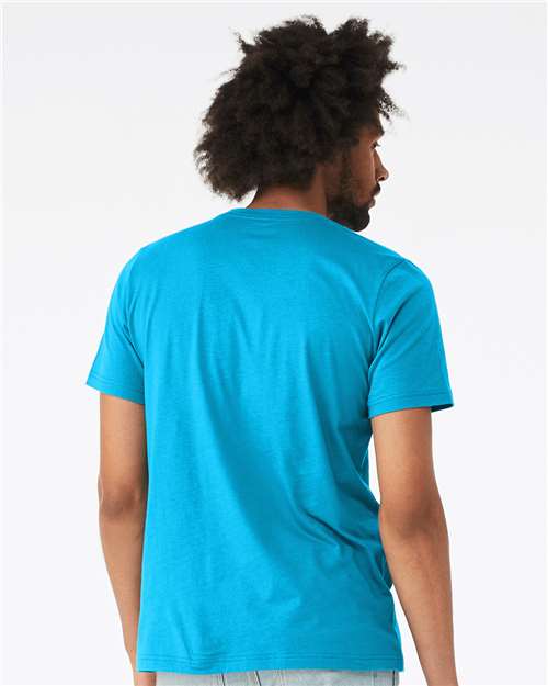 Neon Blue CVC Jersey Tee - 3001CVC
