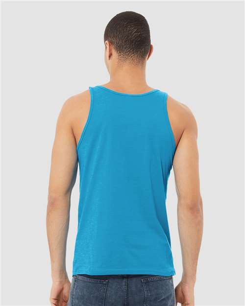 Neon Blue Heather CVC Tank - 3480CVC