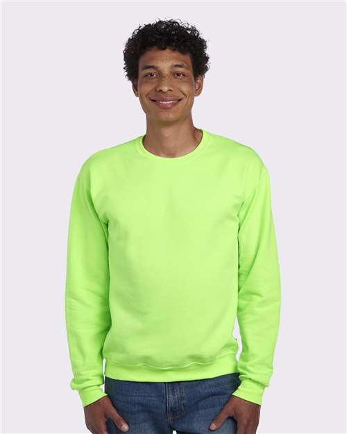 Neon Green NuBlend® Crewneck Sweatshirt - 562MR