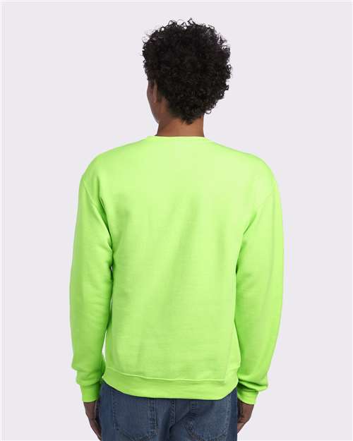 Neon Green NuBlend® Crewneck Sweatshirt - 562MR