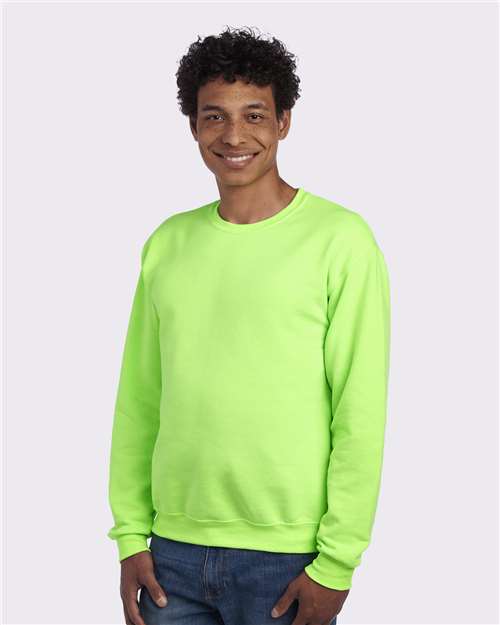 Neon Green NuBlend® Crewneck Sweatshirt - 562MR