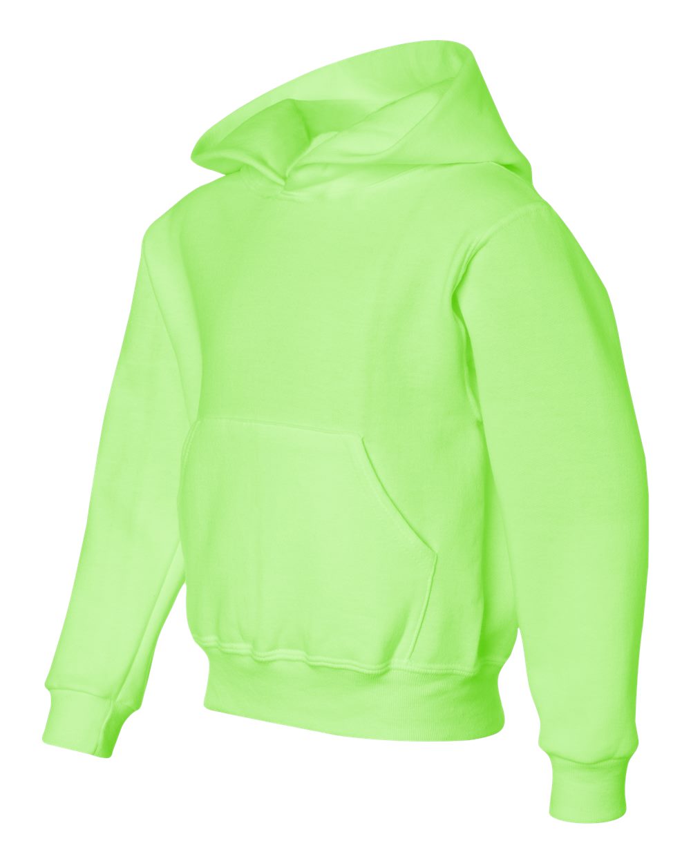 Neon Green NuBlend® Youth Hooded Sweatshirt - 996YR