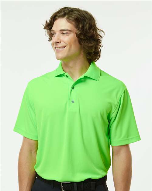 Neon Lime Saratoga Performance Mini Mesh Polo - 100