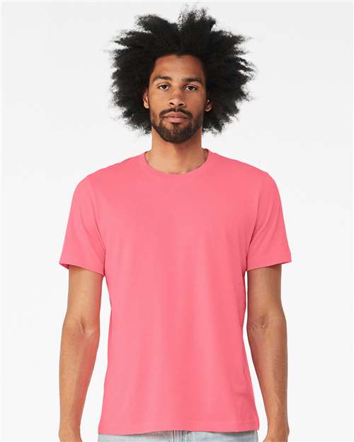 Neon Pink CVC Jersey Tee - 3001CVC