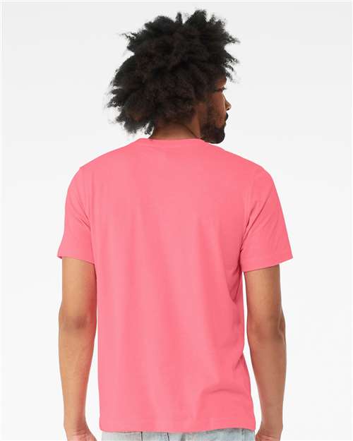 Neon Pink CVC Jersey Tee - 3001CVC