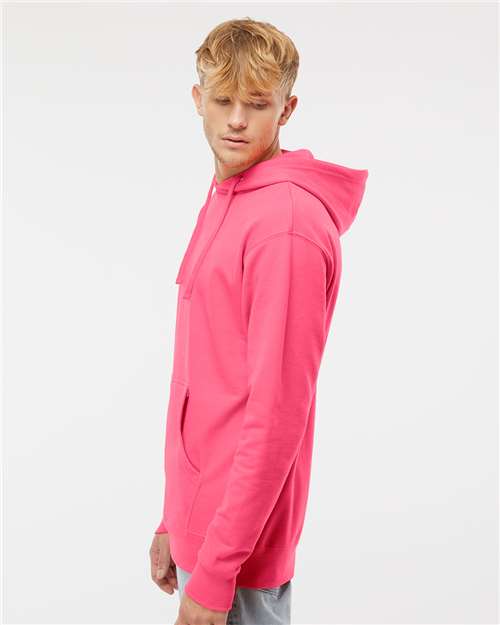 Neon Pink Midweight Hooded Sweatshirt - SS4500