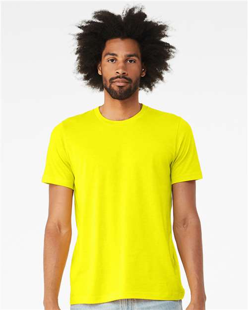 Neon Yellow CVC Jersey Tee - 3001CVC