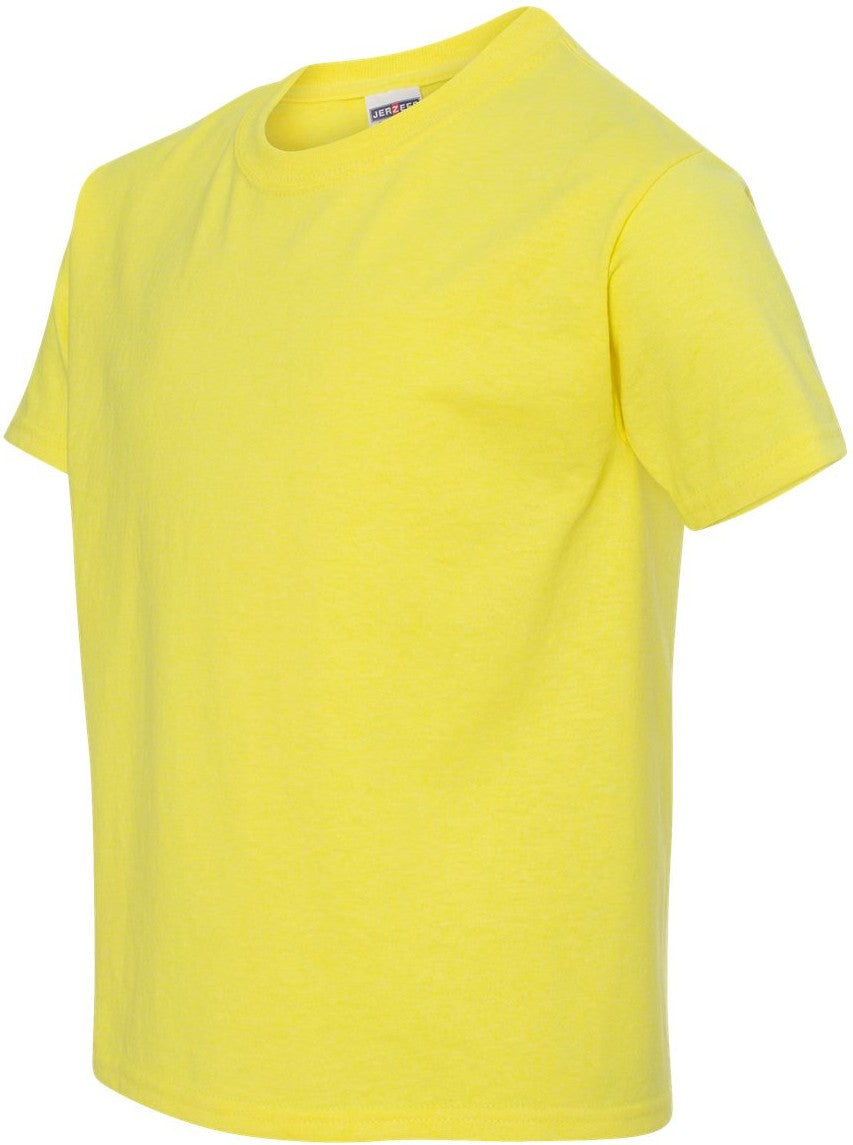Neon Yellow Dri-Power® Youth 50/50 T-Shirt - 29BR