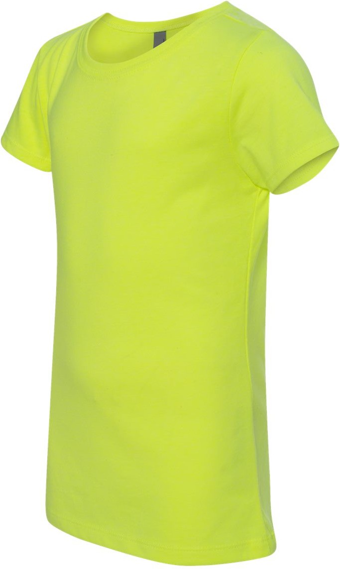 Neon Yellow Girls’ CVC Princess T-Shirt - 3712