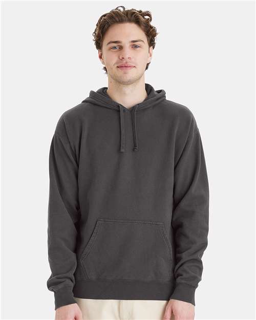 New Railroad Grey Garment-Dyed Hooded Sweatshirt - GDH450
