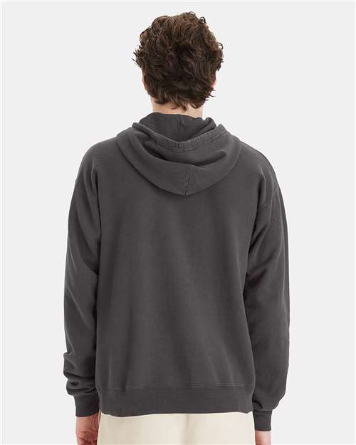 New Railroad Grey Garment-Dyed Hooded Sweatshirt - GDH450