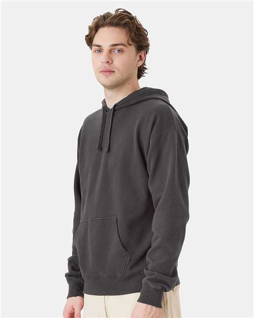 New Railroad Grey Garment-Dyed Hooded Sweatshirt - GDH450