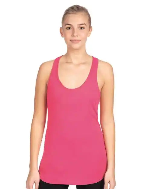 Next Level 1533 Women’s Ideal Racerback Tank - Hot Pink