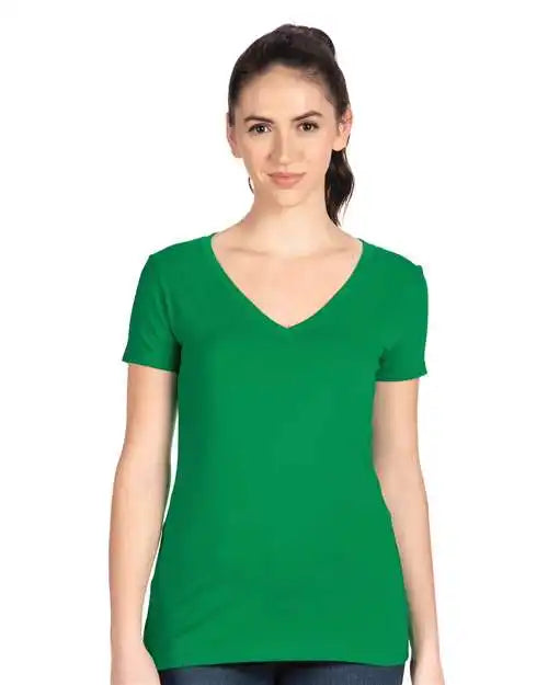 Next Level 1540 Women’s Ideal V-neck T-shirt - Kelly Green