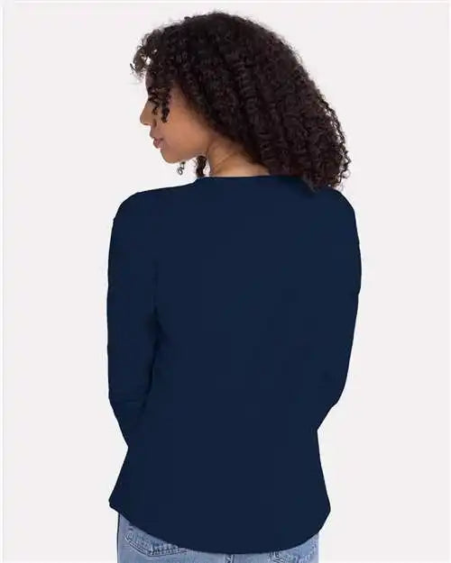 Next Level 3911n Women’s Cotton Relaxed Long Sleeve T-shirt - 3911 - Midnight Navy
