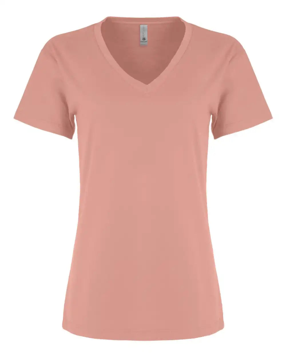 Next Level 3940 Women’s Cotton V-neck T-shirt - Desert Pink - Xs